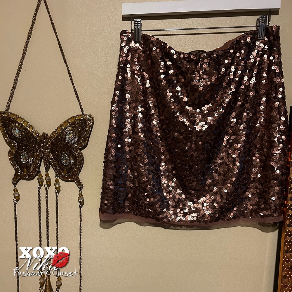 Shimmering Sequin Mini Skirt